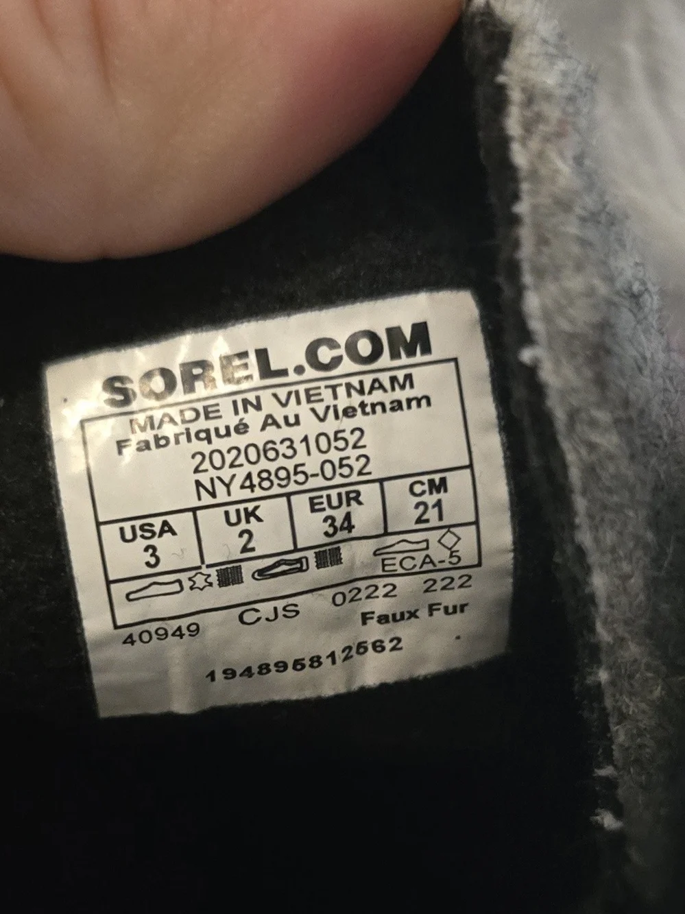 Sorel Gray Winter Boots with Pink Laces